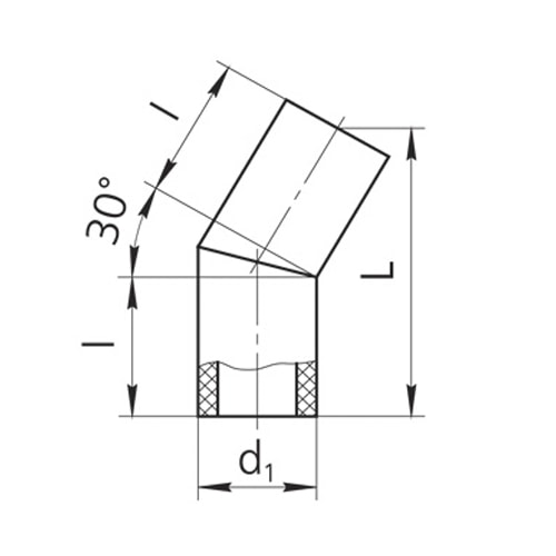 Оболочки на теплоизоляционные отводы 30 градусов 350x377x70 мм 20 Ту 4937-002-61278130-2016 - фото